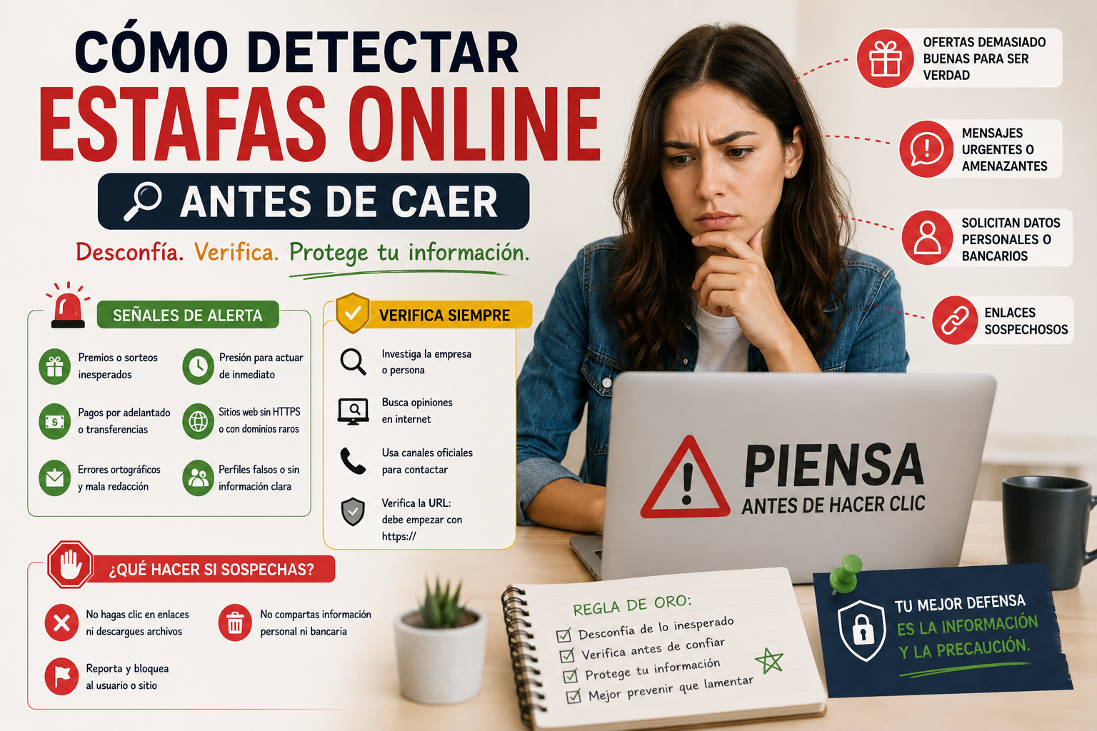 Como detectar estafas online