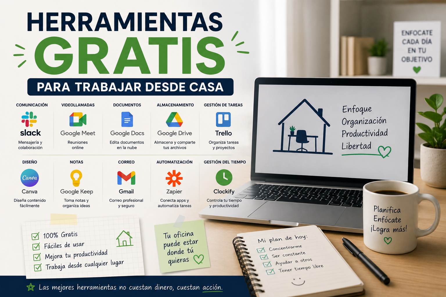 herramientas gratis para trabajar desde casa