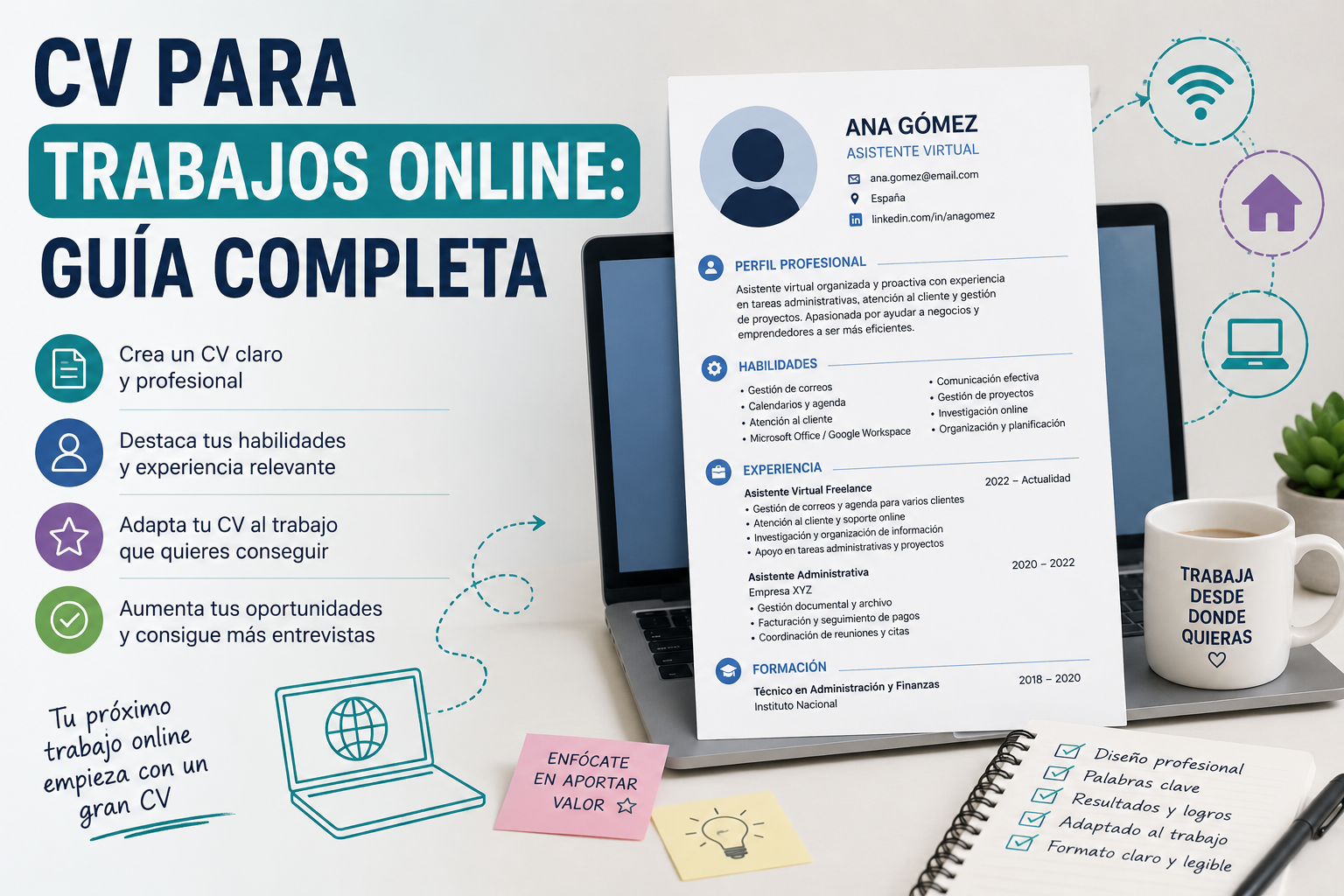 CV para trabajos online